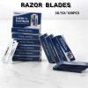 30/50/100pcs Classic Retro Stainless Steel Double Edge Safety Razor Blades for Men - Professional Barber Tool for Smooth Shaving & Hair Removal(100pcs) view 2