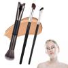 3PCS Dual Ended Nose Contour Brushes, 2-in-1 Contour Brush for Makeup, Concealer Brush Under Eye, Angled Nose Makeup Brushes for Sculpting and Defining view 1