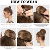 WUODHTW Messy Bun Hair Piece for Thin Hair Women Drawstring Synthetic Bun Extension Scrunchies Updo Donut Wig Hairpieces view 4