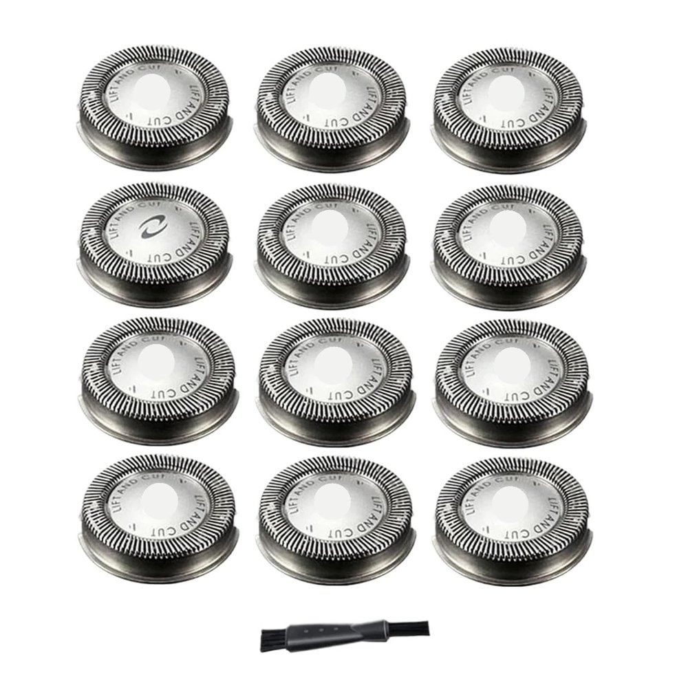 12Pcs Replacement Shaver HeadCompatible For PhilipsCompatible For NorelcoHQ3 HQ4 HQ55 HQ56 HQ6900 HQ6868 HQ5812 HQ6874 Razor Blade