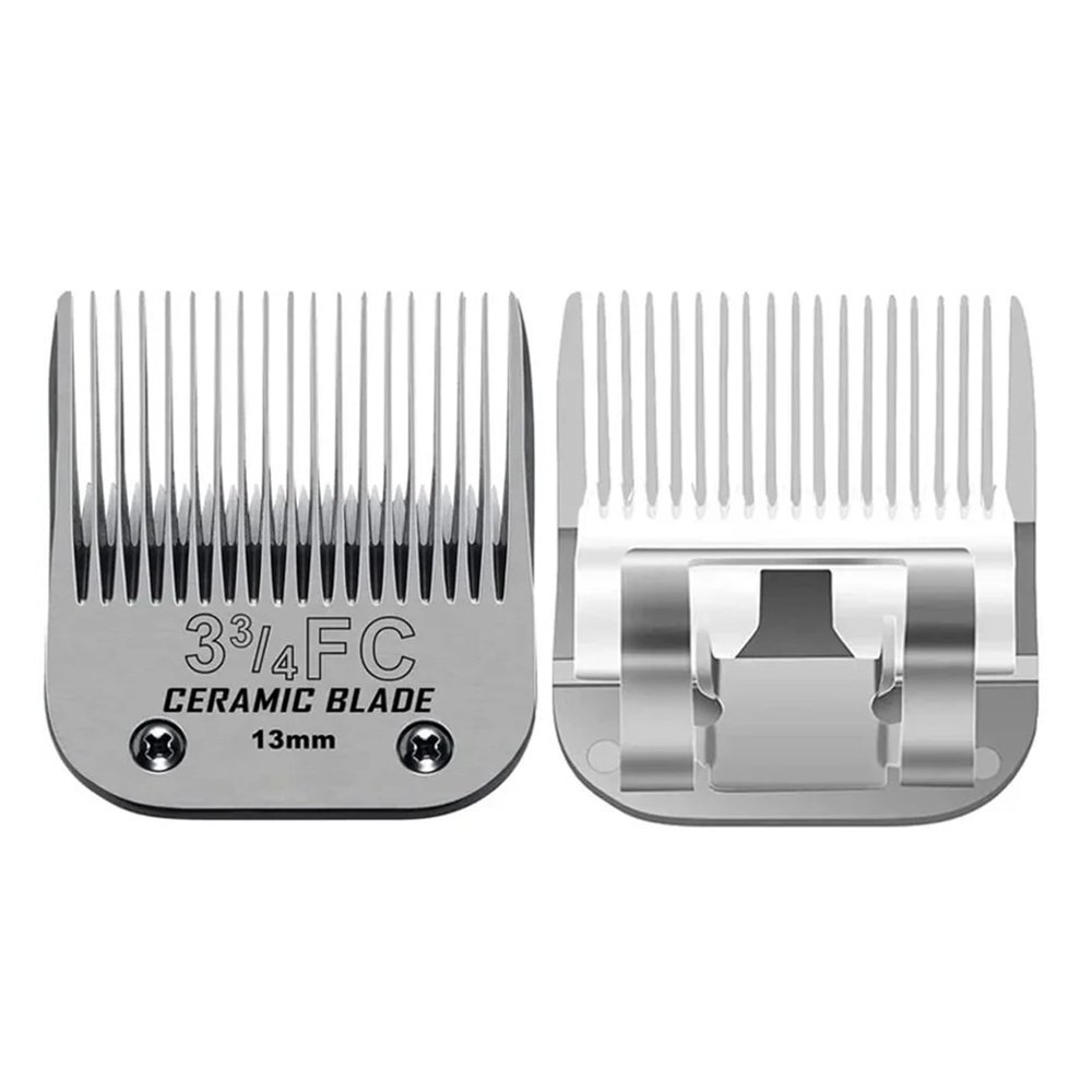 3 3 / 4FC Ceramic Detachable Pet Dog Grooming Clipper Blades,Compatible For Oster,A5,Compatible For Wahl,KM Series,13mm