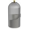 360 Rotating Makeup Brush Holder With Lid - Cosmetic Organizer(Gray) view 1