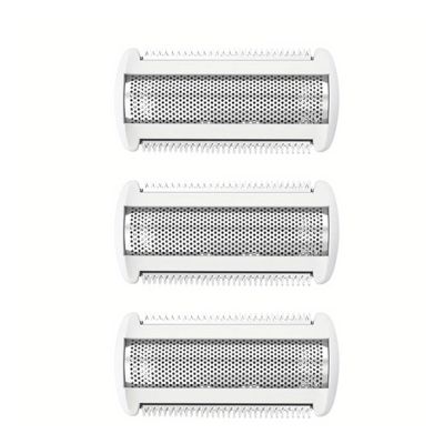 Compatible for PhilipsTT2000 TT2023 BG2024 Trimmer Shaver Head Foil ReplacementCompatible for NorelcoBodygroom White(3 Replacement Heads)