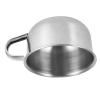Pssopp Men's Shaving Bowl, Stainless Steel Mug for Storing Shaving Cream and Soap, Easy to Clean with Handle, Ideal Tool for Male Grooming view 2