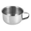 Pssopp Men's Shaving Bowl, Stainless Steel Mug for Storing Shaving Cream and Soap, Easy to Clean with Handle, Ideal Tool for Male Grooming view 3