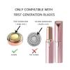 Women's Facial Hair Removal Device Replacement Head 2nd Generation Flawless Facial Pain Free Hair Removal Device Shaver Replacem(Gold 6PCS Brush) view 4