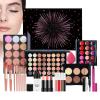 Beginners Women's Complete Makeup Gift Set - Earth-Tone Eyeshadow Lip Gloss Lipstick | 8-Hour Durability, Resisting Sweat & Friction | for Girls Teens Birthday Christmas - Nine-Grid Eyeshadow Palette view 1
