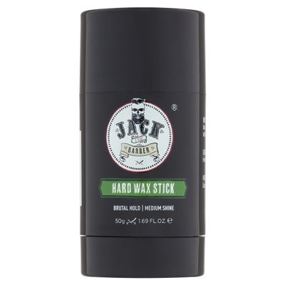 Jack The Barber Hard Wax Stick for Hair Styling, Brutal Hold, Medium Shine, Wind Up Wax Stick for Easy and Precise Application, Ideal for Slick Looks, 1.69 fl oz