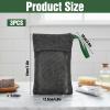 3 Pcs Bar Soap Pouch for Deep Exfoliating, Nylon Exfoliating Soap Bag Saver Body Scrubber Shower Sponge Quick-Dry Mesh Soaps Holder Loofah Foaming Soaps Sock for Shower view 2