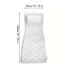 Bath Pillow Full Body Bath Pillow, Pillows tub with 13 Suction Cups Head Neck Shoulder Bathtub Pillow(White C) view 3