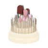 45 Pcs Nail Drill Bits Set | Skilled Electric Manicure Pedicure Tools | 2.35mm Shank for Nail Art/Acrylics/Ceramics | Stainless Steel Grinding Heads, Low - Debris view 3