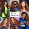 1B30 Ombre Brown Bundles Human Hair Deep Wave 3 Bundles 22 24 26 Inch Unprocessed Virgin Brown Loose Deep Curly Bundle Human Hair Extensions view 2