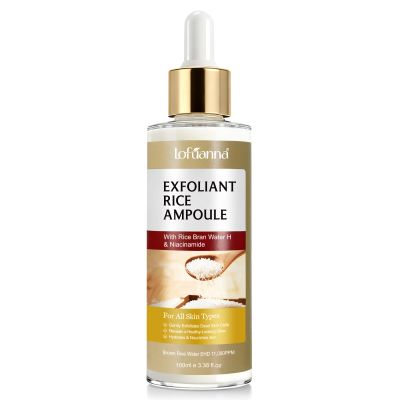 White Rice Peeling Glow Ampoule - Rice Exfoliator for Face & Body - Gentle Remove Dead Skin, Blackheads, Refine Pores & Provide Deep Hydration for All Skin Types, 100ml