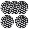 5Pcs Ballet Bun Hair Net for Girls, Reusable Hair Bun Covers for Women, Handmade Crochet Bun Mesh Cover, Stretchy Elastic Edge Thicker Knit Mesh, for Bank Clerk, Nurse, Ice Skater (Black) view 1
