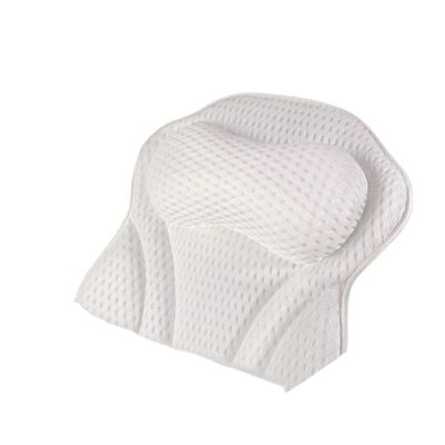 Bath Pillow 4D Bath Pillow White Multifunction Thickened Cushion Quick-drying Soft Breathable Bathroom Bathtub Pillow