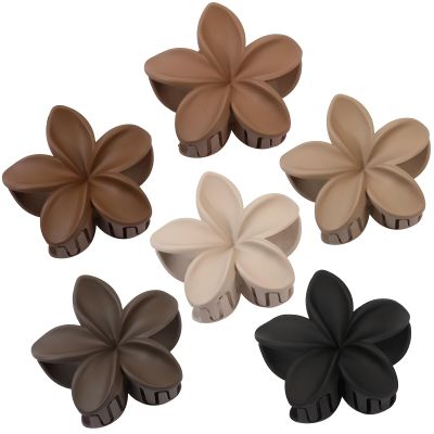 CHANDAT Flower Hair Clips 6 PCS Hair Accessoriesfor Women -Coffee