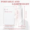 2PCS Acrylic Makeup Mixing Palette with 2PCS Spatula Set  Transparent Cosmetic Tray for Foundation, Eyeshadow, Lipstick & Nail Art, Durable & Portable Design view 2