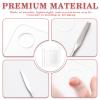 2PCS Acrylic Makeup Mixing Palette with 2PCS Spatula Set  Transparent Cosmetic Tray for Foundation, Eyeshadow, Lipstick & Nail Art, Durable & Portable Design view 3