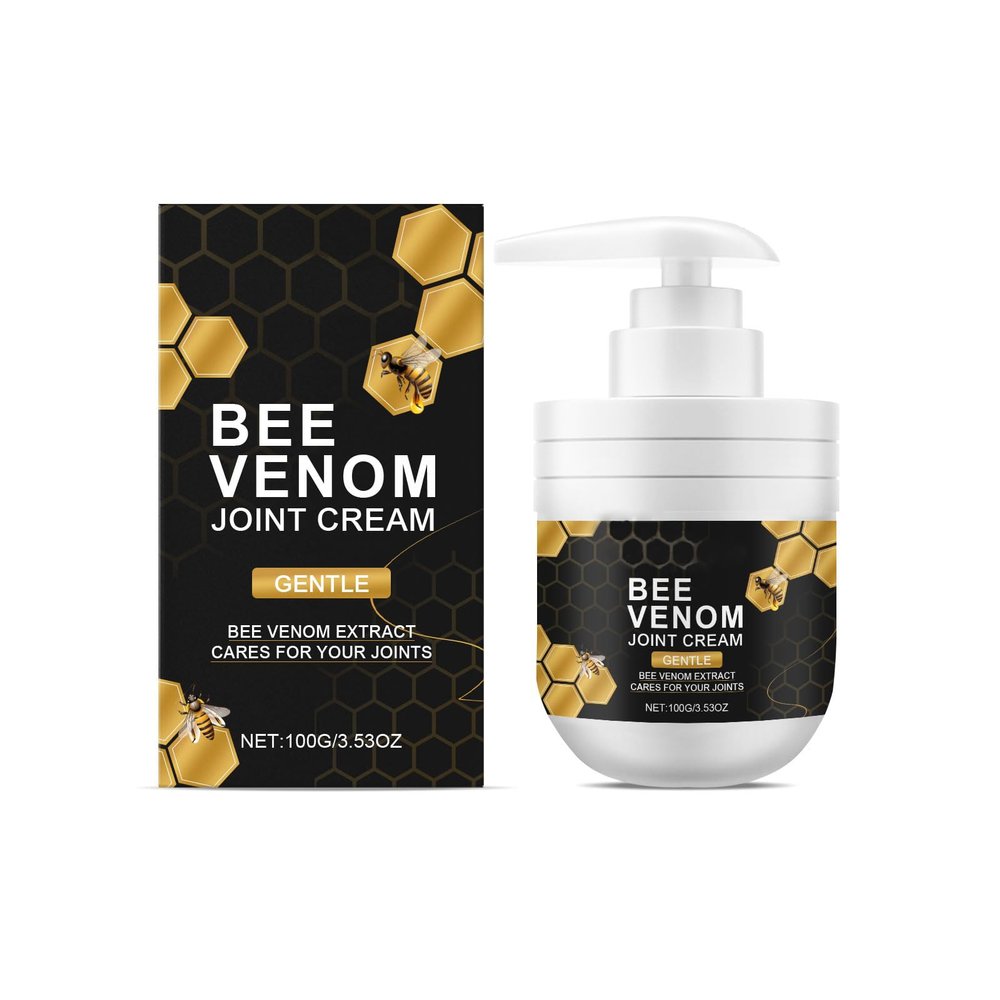 Bee Venom Soothing Massage Cream - 100g | Targeted Relief for Joints & Muscles | with Mint & Allantoin | Fast Absorption, Non-Greasy Formula with Allantoin & Glycerin for Deep Moisturizing