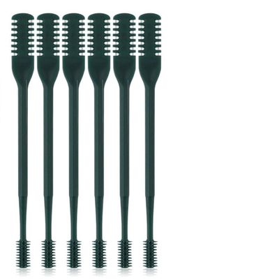 2-in-1 Nasal Hair Cutter for Men and Women, Double-Sided Nose Remover Tool with 360 Rotating Manual Trimmer Ear Pick, Portable Grooming Travel Essentials(Dark Green,6Pcs)