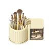 360 Rotating Makeup Desktop Cosmetic Storage Box - Large Capacity Portable Organizer (Dusty pink) view 2