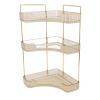 3 Tier Makeup Shelf Organizer | Aesthetic Corner Storage for Bathroom & Vanity | Cosmetic & Skincare Organizer with Multi - Use Design | Space Saving Countertop Solution (Amber) view 3