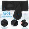 Bloepum 30 Pack Spa Headband Esthetician Hair Wrap for Women Adjustable Makeup Sports Shower Stretch Towel Black view 3
