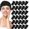 Bloepum 30 Pack Spa Headband Esthetician Hair Wrap for Women Adjustable Makeup Sports Shower Stretch Towel Black view 4