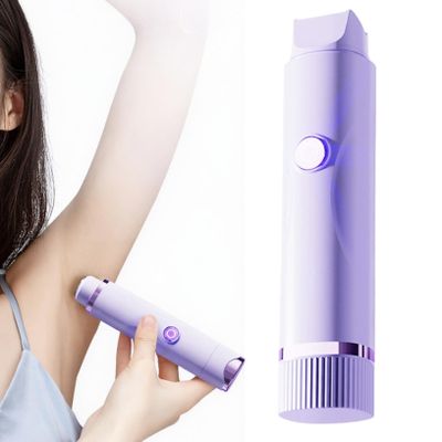 Bikini Trimmer for Women Electric Dual Head Safe & Gentle Bikini Shaver Waterproof Portable Pubic Hair Trimmer Women Full Body ShaverElectric for