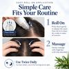 5-in-1 Botanical Hair Serum Roll-On, Clear, 0.84 Fl Oz view 3