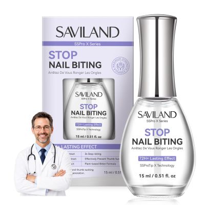 SAVILAND Nail Biting Prevention Extreme Bitter Repair for Kids Adults 15ml
