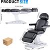 Esthetician Chair & Electric Massage Table - 3-Motor Salon Chair with LED Light, Adjustable Height and Angle for Spa, Podiatry Office Aesthetician Services view 2