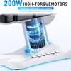 Esthetician Chair & Electric Massage Table - 3-Motor Salon Chair with LED Light, Adjustable Height and Angle for Spa, Podiatry Office Aesthetician Services view 3