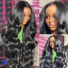 13x4 Body Wave Lace Front Wigs Human Hair Pre Plucked, 200% Density HD Transparent Glueless Lace Frontal Wigs with Baby Hair for Women, 24 Inch view 2