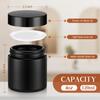 Norme 24 Pcs 4 oz Glass Jars with Lids Cosmetic Jars, Frosted Black view 2