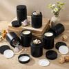 Norme 24 Pcs 4 oz Glass Jars with Lids Cosmetic Jars, Frosted Black view 4