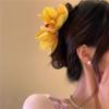 Stylish Orchids Flower Hair Claw Clip Accessory for Women Elegant Hair Jaw Ponytail Holder to Various Hairstyles view 4
