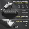 TEENOVA Electric Body Hair Trimmer Shaver - 3 in 1 Pubic Trimmer for Men - Bikini Trimmer for Women - No Nick Groin Ball Razor with Ceramic Blade Heads, Wireless Dock Charging, Wet/Dry Use (Silver) view 3