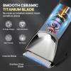 TEENOVA Electric Body Hair Trimmer Shaver - 3 in 1 Pubic Trimmer for Men - Bikini Trimmer for Women - No Nick Groin Ball Razor with Ceramic Blade Heads, Wireless Dock Charging, Wet/Dry Use (Silver) view 4