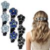 2026 New Sparkling Crystal Stone Braided Hair Clips, Rhinestone Hair Clips Hair Braid Clips Easily Braided Hair Bands, Shiny Rhinestone Hair Clip for Women and Girls (Mix, 3) view 1