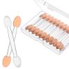 50Pcs Eye Shadow Applicators Eyeshadow Brush Disposable Double Sided Sponge Tip Eye Shadow Applicators Eyeshadow Sponge Applicator Brushes 2.4 Inch view 1