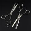 6.0" Professional Haircut Scissors Thinning Shears, 7PCS Salon Multifunctional Thinning Scissors Kit, Fine Adjustment Tension Screw, for Home Salon Barber view 4