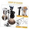 Alipis Men Razor Stand Shaving Brush Holder Rustproof Bathroom Organizer for Beard Tools Storage Rack Space-saving Drying for Grooming Essentials view 3