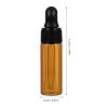 NOLITOY 12pc Mini Glass Dropper Bottles Variety Pack Dark Brown Vial for Essential Oils Perfumes Travel Sample Bottles (1ml 2ml 3ml 5ml) view 2