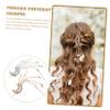 VALICLUD 2Pcs Rhinestone Dangle Hairpins with Tassels Moon and Star Hair Jewels for Women and Decorative Bridal Clips for Wedding Party Festival Hair Accessories view 3