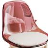 BAOTEDSL Pink Rolling Stool, Multipurpose, Pedicure, Makeup, Beauty Salon, Home, Office, Metal Frame, Soft Seat, 360 Swivel Wheels, 1.9kg, 34x38cm view 4