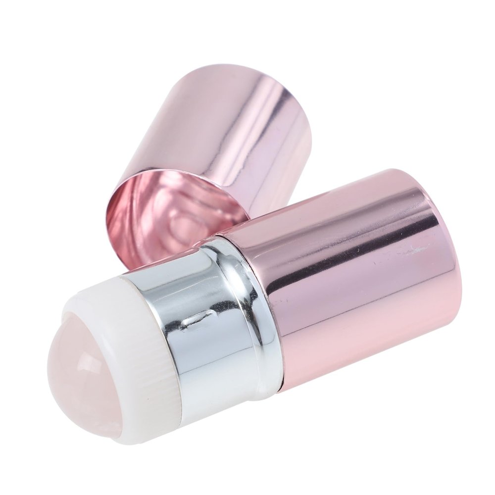Alipis Jade Ball Face Roller Cooling Facial Massager for Ladies and Jade Skin Tightening Tool for Eye Neck and Face Massage Reduces Puffiness and Dark Circles Enhances Cream Absorption