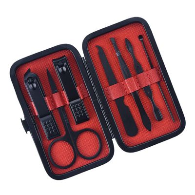 Beaupretty 7pcs Stainless Steel Nail Scissors and Clippers Set Ergonomic Manicure Trimmer Kit for Men and Women Portable Nail Grooming Tools for Daily Use and Travel