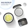 Nose Wax Kit for Men & Women, Mini Wax Heater with 100g Hard Wax Beans, USB-Powered Fast Heating for Nose & Ear Hair Removal, Facial Grooming Kit, Portable & Easy to Use (Black) view 2