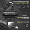 TEENOVA Electric Body Hair Trimmer Shaver - 3 in 1 Pubic Trimmer for Men - Bikini Trimmer for Women - No Nick Groin Ball Razor with Ceramic Blade Head, Wireless Dock Charging, Wet/Dry Use (Black) view 4